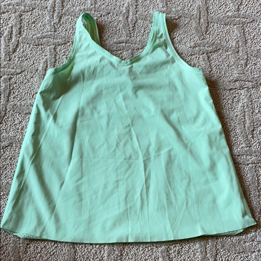 Ivivva girls green tank top. Size 7